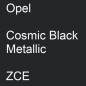 Preview: Opel, Cosmic Black Metallic, ZCE.